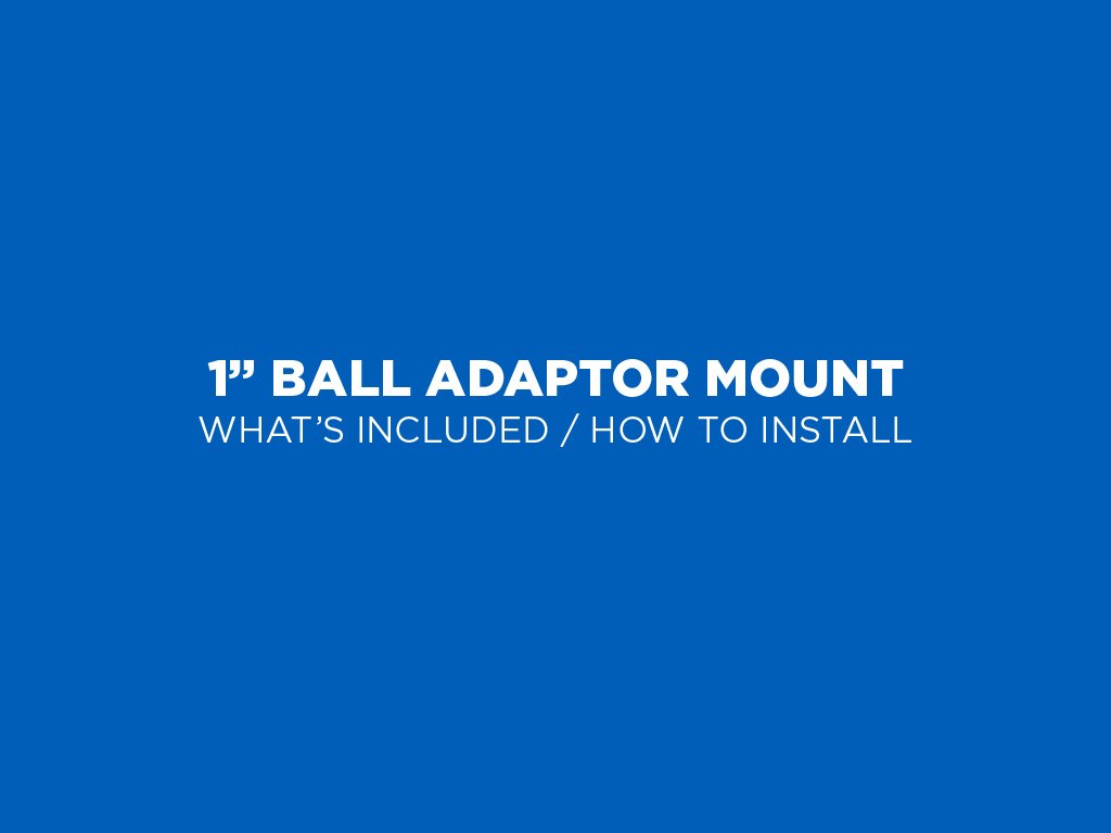 Motorcycle - 1" Ball Adaptor